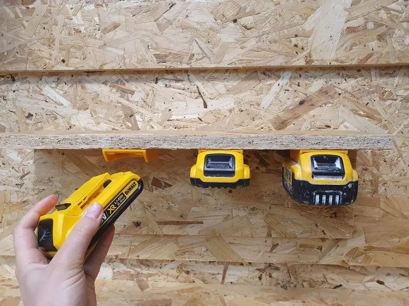StealthMounts Dewalt 20v Battery Mount in Yellow - 5 Pack | Made in The UK 2