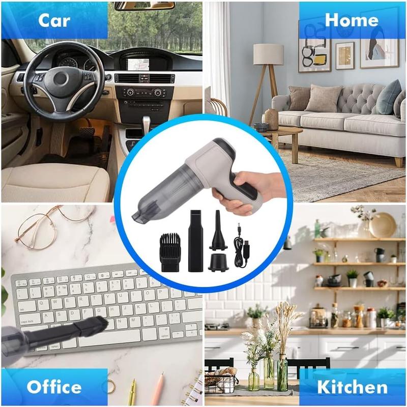 Product Introduction of The High Power Vacuum Cleaner Cordless Car Handheld Vacuum Cleaner, 9000pa 120w Mini Portable Vacuum Cleaner, 3 In 1 Rechargeable Mini Dust Buster For Home Office Car Keyboard Computer 8