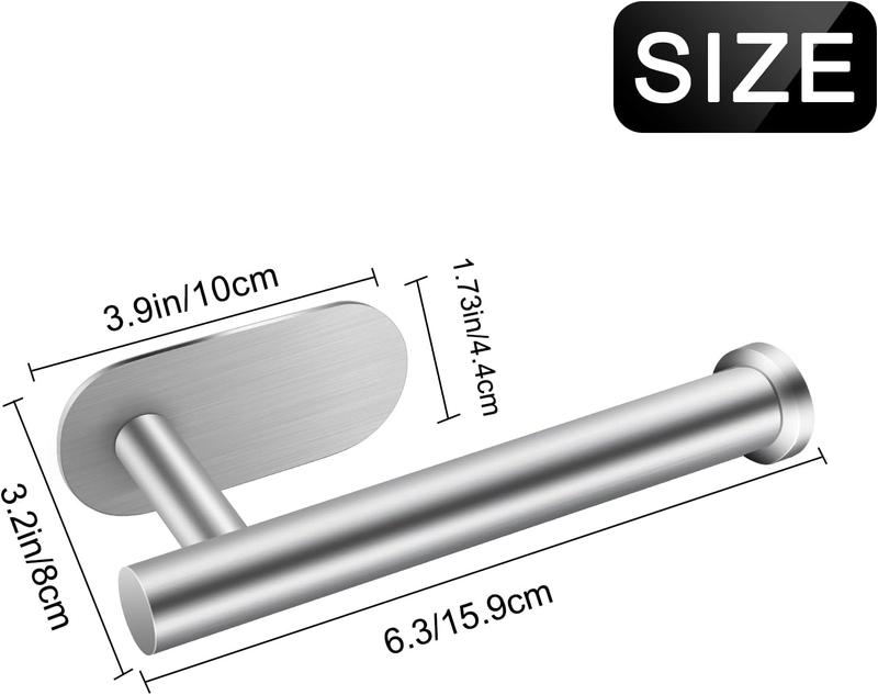 Stainless Steel Toilet Roll Holder Wall Mounted for Bathroom and Kitchen - Waterproof and Rust Resistant 6
