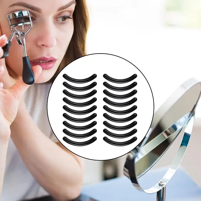 Eyelash Curler Replacement Pad, 12Pcs Soft Replacement Pad For Eyelash Curler, Eyelash Curler Refills Pads, Professional Makeup Tools For Women, Girlfriend Gift Set Cosmetic Multicolor 4