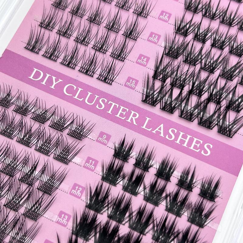 LuxeLashes DIY Lash Extension Kit – 70 Spike Fans, 20D Volume, Pro Bond & Tweezer | Top & Bottom Cluster Lashes (D-Mix 5-16mm) for Home & Salon Use – Viral Beauty Must-Have! 4