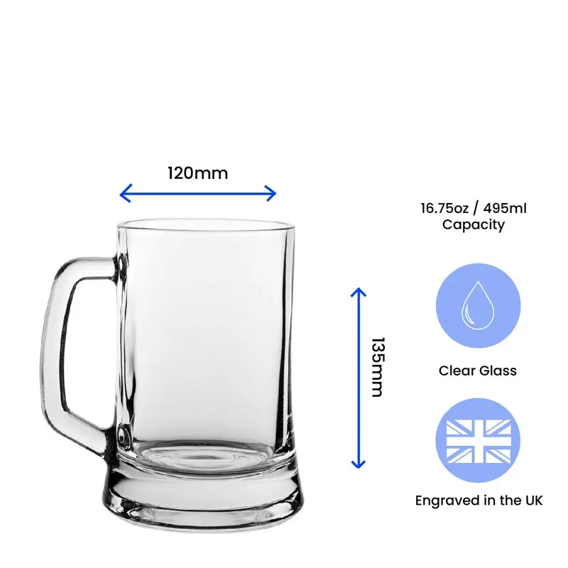 Personalised Engraved Beer Mug Tankard With Name's Beer Glass Design Gifts | Custom Beer Glasses, Beer Lover Mug Gifts For Men 2