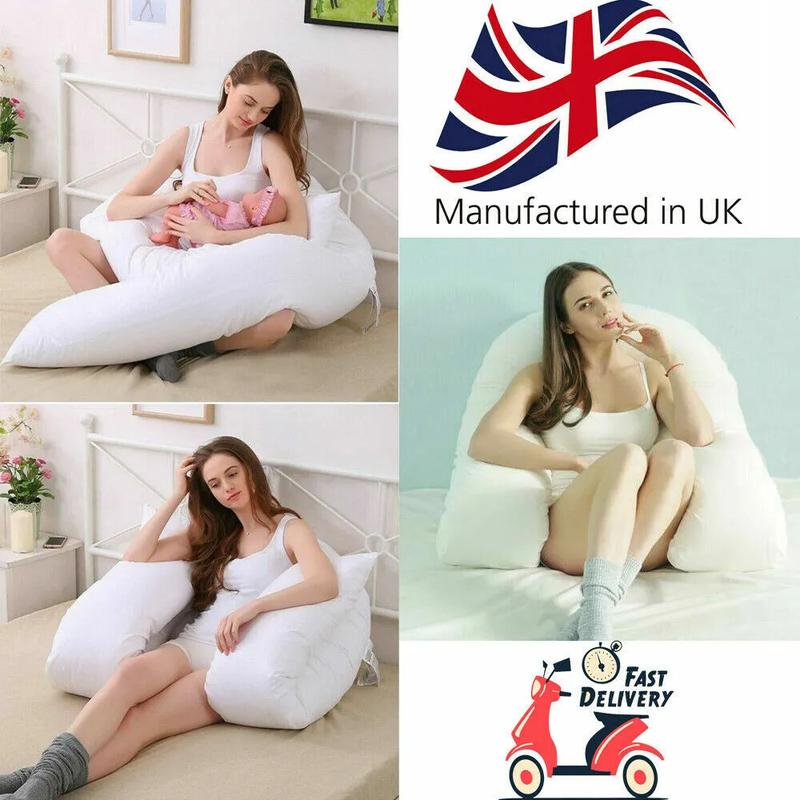 RA Fashion & Textiles ltd High-Quality 9ft and 12ft U-Pillow for Full Comfort and Sleep Quality 1