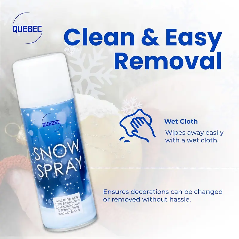Artificial Snow Spray Set of 2 Cans - Ideal for Decorating Christmas Trees, Windows, Glasses, Wreaths - 85ml Can - Fruit, Decorative Gift Backdrop Father Decoration Nature Photo Stretchy Tool Ornaments 5