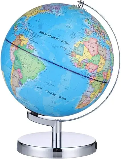 14.16cm Rotating Student HD World Globe Geography Educational Decoration Children Learn Globe World Earth Map Teaching Aids 0