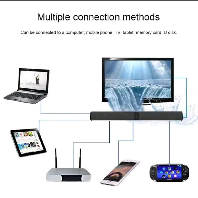 Powerful Soundbar with Subwoofer and Wireless Connectivity for TV, PC and all Audio Devices - Speakers 4