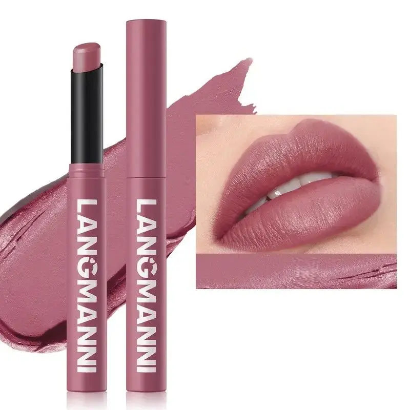 Iconic Carry Hydrating Matte Lipstick - 2 Shades - Moisturizing Press-On Formula -  All Skin Types - Daily, Makeup lips matte  lipstick makeup  products lip red  lip  combo natural