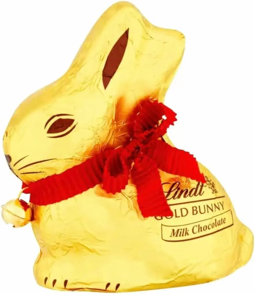 LINDT EASTER GOLD BUNNY Chocolate Gift - A Perfect Easter Delight - Milk choco lovers Snack Bonbon Dessert Creamy