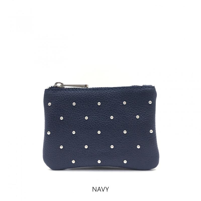 Leather Zipper Stud Purse 6