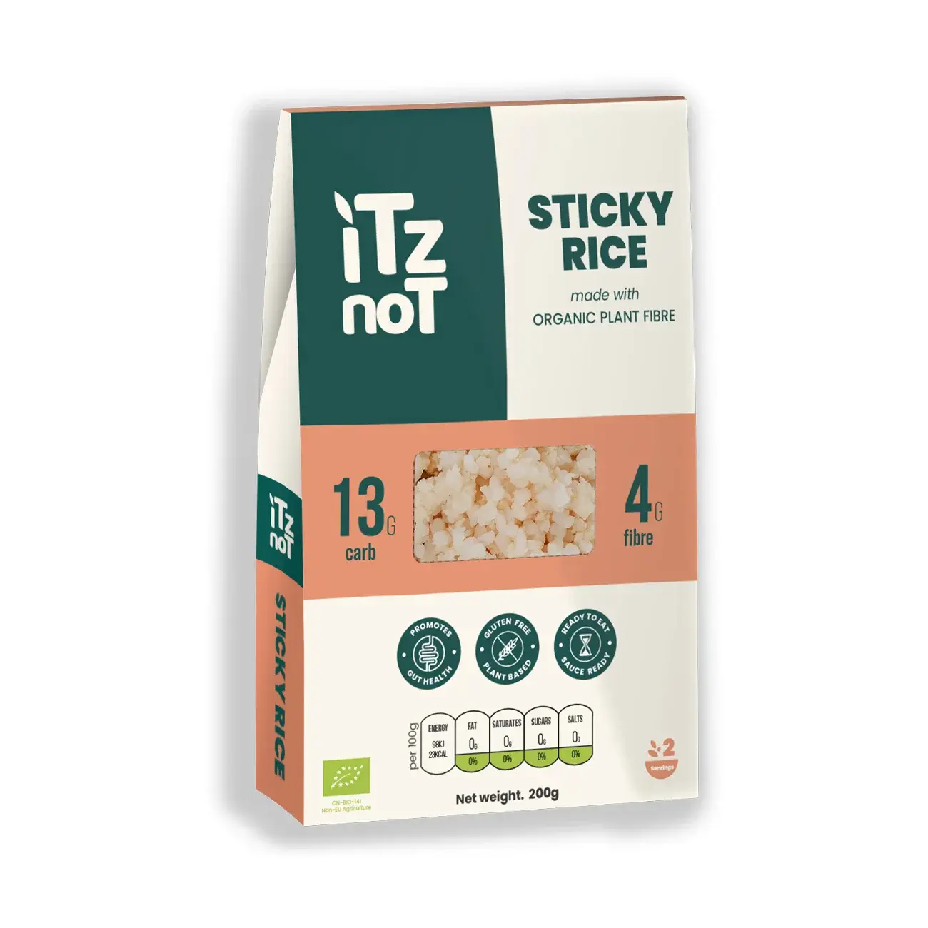 iTz noT Sticky Rice, Organic Plant Fibre Yam, Ready to Eat, Natural, Gluten Free