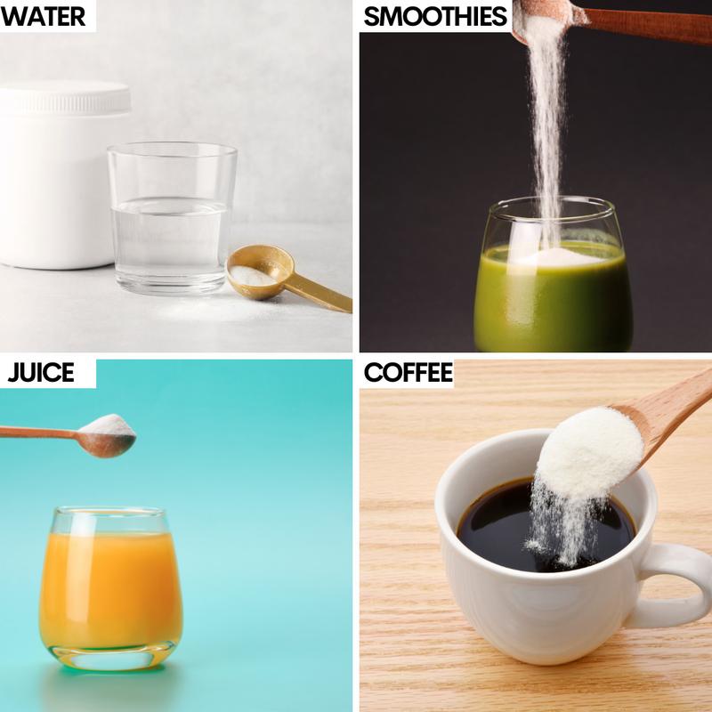 Collagen Powder Unflavoured Collagen Peptides with essential Vitamins (Hyaluronic acid, Biotin, Vitamin C, B12, etc) Tasteless easy dissolving formula 3