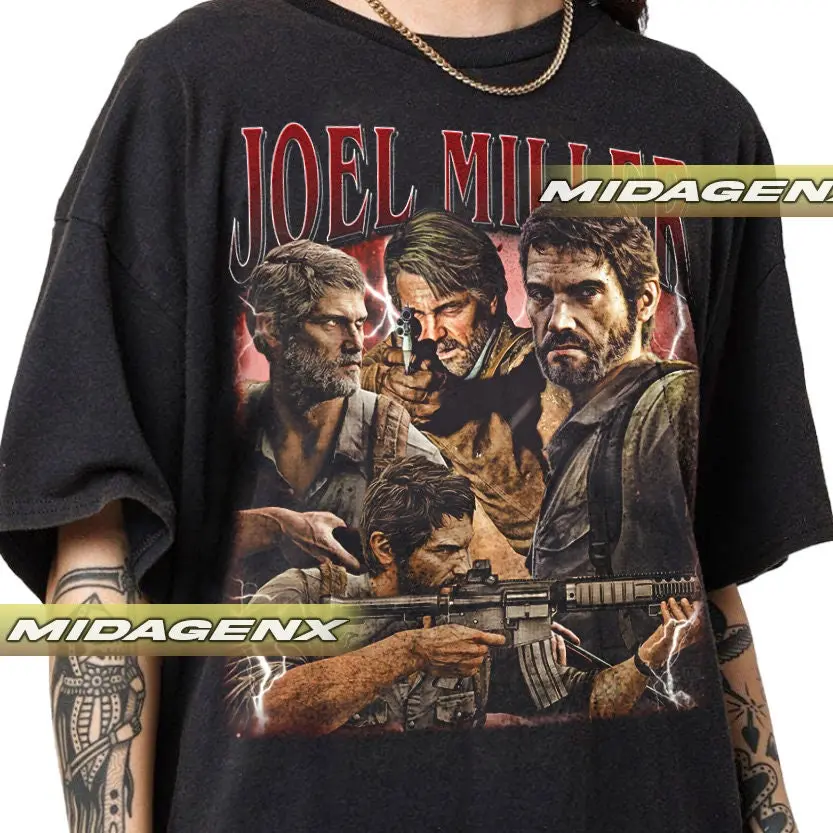 Joel Miller The Last Of Us Vintage T-Shirt, Gift For Women and Man Unisex T-Shirt