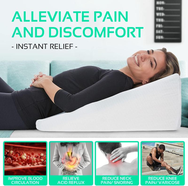 Premium Bed Wedge Pillow (20x18x11"): Enhanced Comfort & Support - Find Yours on TikTok Shop 2