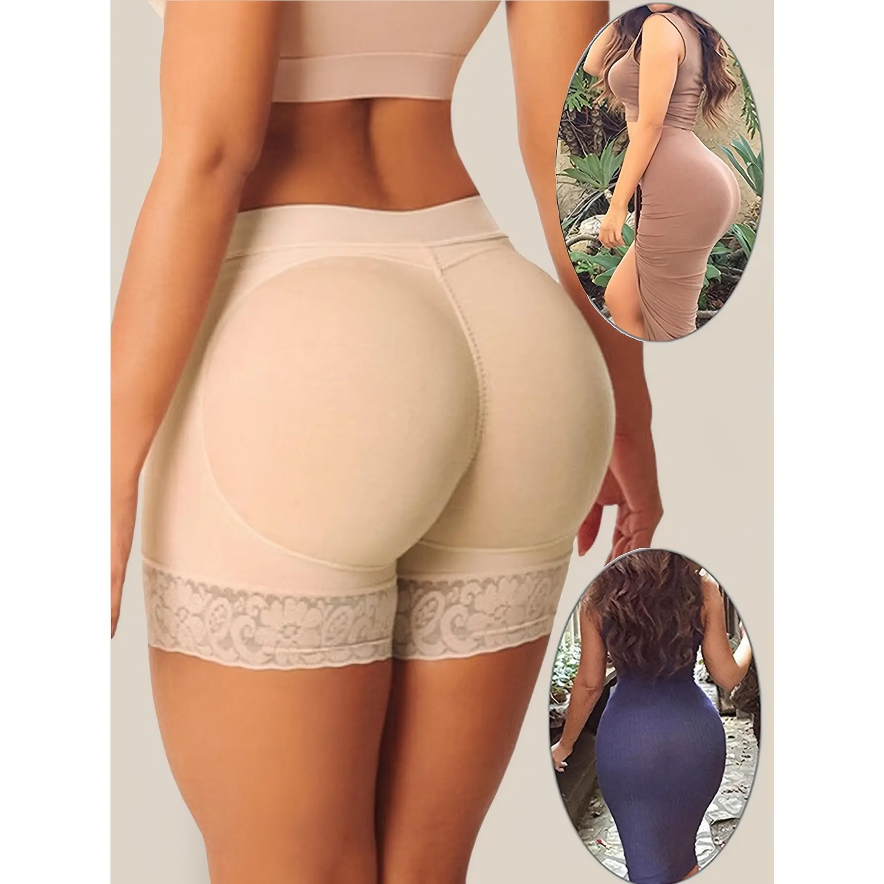 Fake Buttock Thin Butt Lifter Women's Shapewear Padded short Panties Peach Buttocks Tummy Control Panties Women's Lingerie Underwear