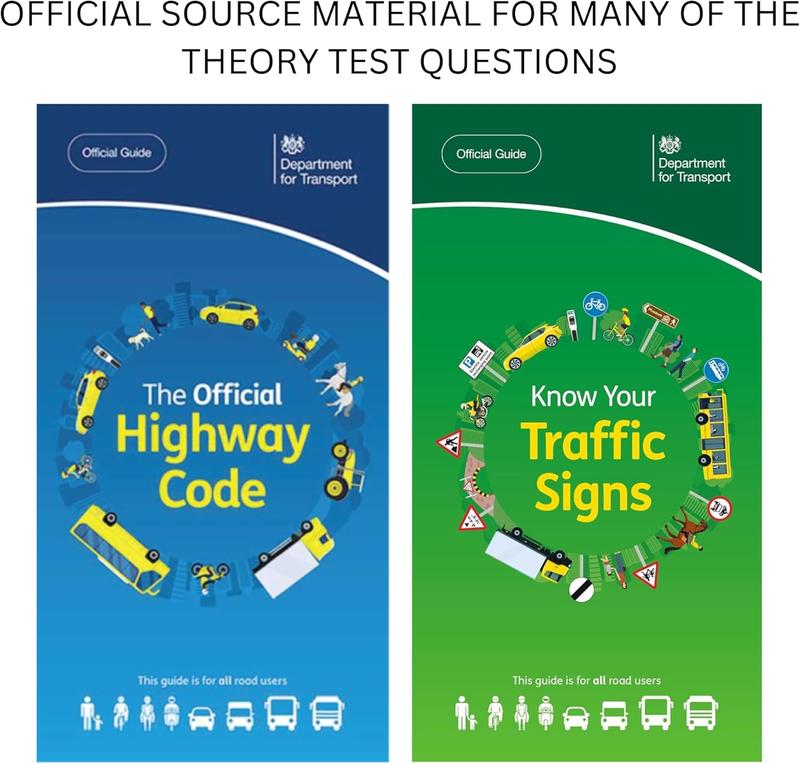Highway Code Book 2025 UK, Know Your Traffic Signs 2025 UK, Road Signs Flash Cards & Fully Magnetic L Plates | Theory Test Book 2025 UK | Driving Theory Test 2025 Book UK 2