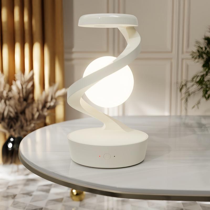 360 Rotary floating Moon lamp Charging Station（With wireless charging ）charging mobile free shipping Charger Cable 2