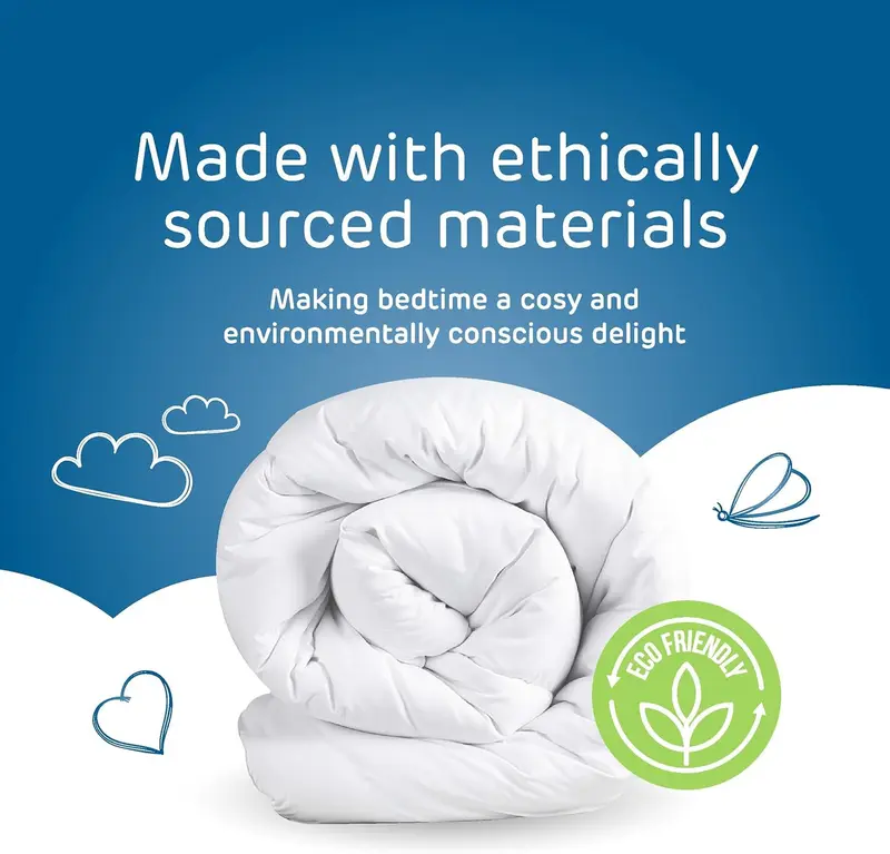 Hotel Quality Extra Deep Anti-Allergy Duvet - 15 Tog All Year Round Quilt Ideal for Summer & Winter - Anti Bacterial, Soft Touch Cover, Hypoallergenic, Machine Washable 3