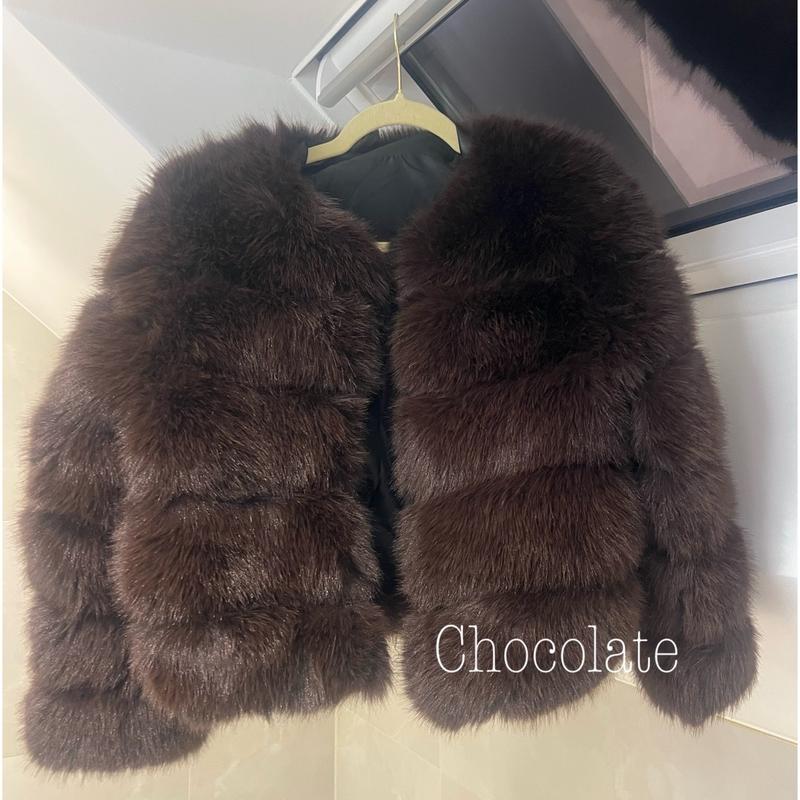 Luxury Faux fur coat - Size up if you want to wear with thick jumpers (Restocks weekly) 5
