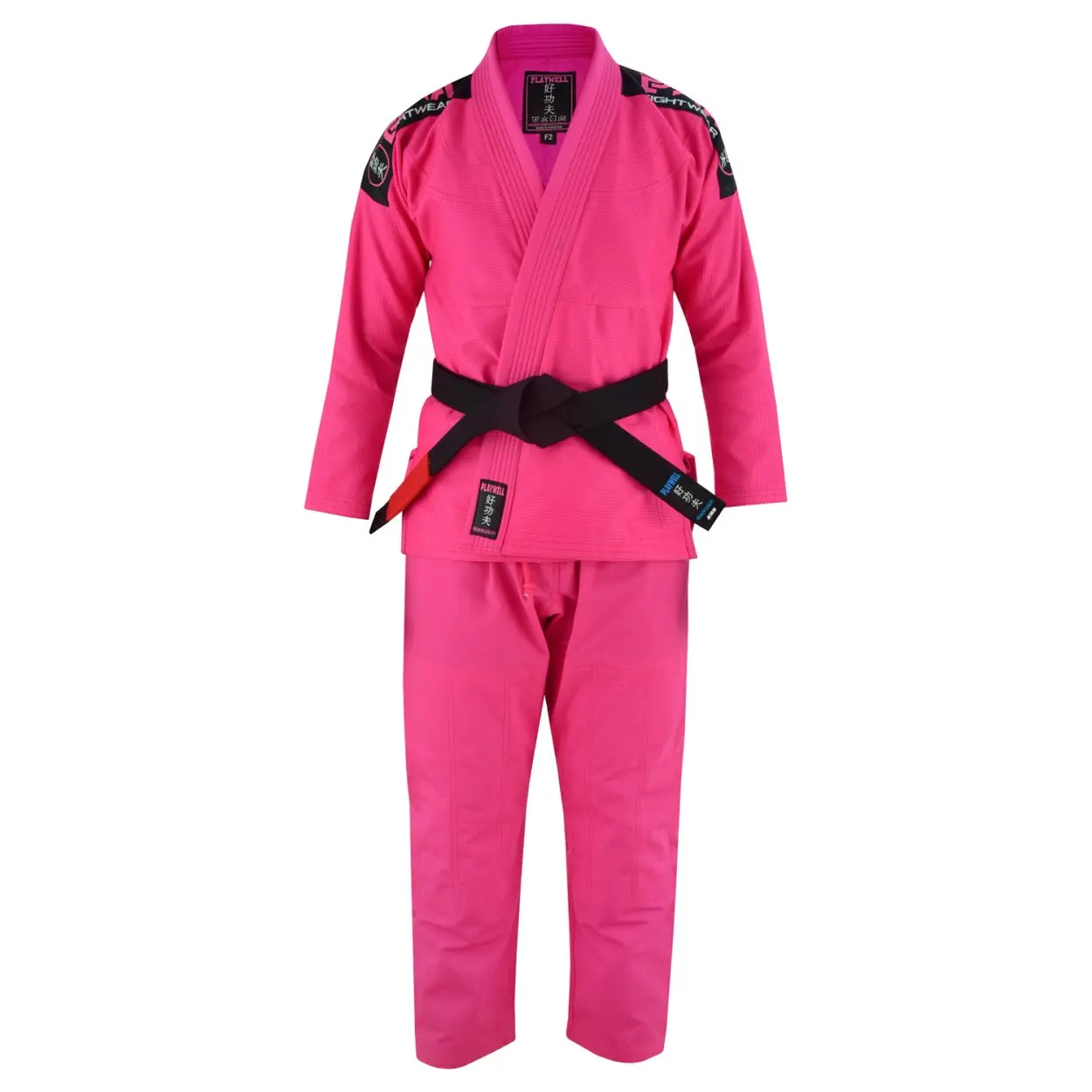 PLAYWELL ADULTS LADIES PRO ELITE BJJ JIU JITSU GI - PINK