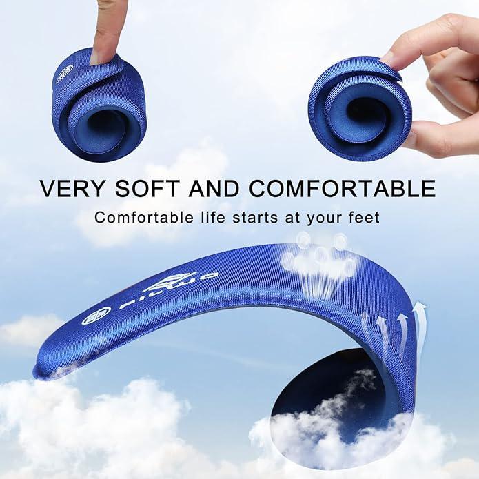 Comfort Blue Cushioned Memory Foam Shoe Insoles for Trainers Sneakers 2