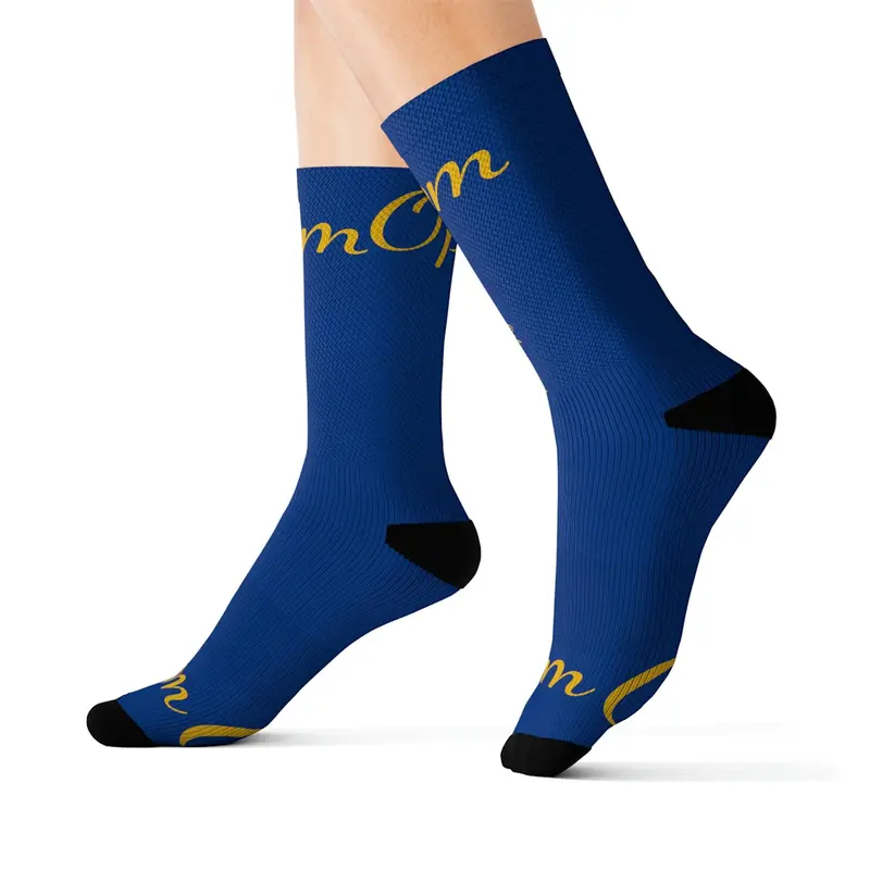 OPM Signature Men's Sublimated Ribbed Tube Socks - 3 Sizes Available - Menswear, Prints, Plain, Sublimation, Beige, Office, Man, Polyester 8