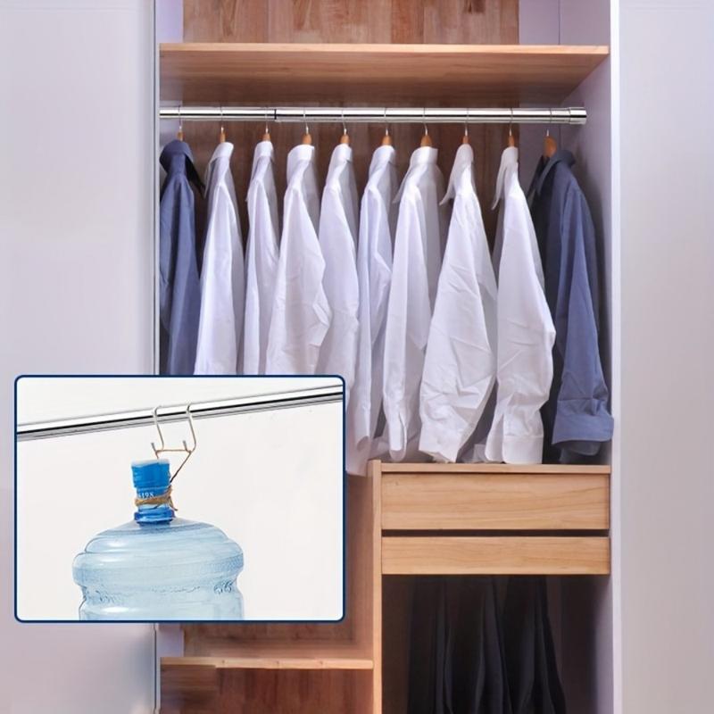 the clothes drying rod is silver 7