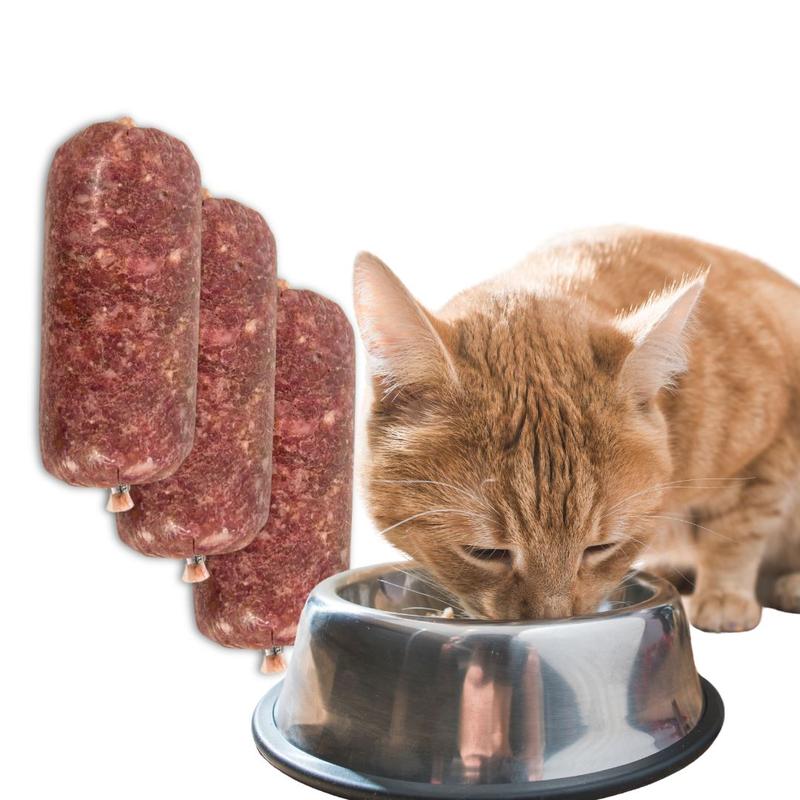 Cat Food Frozen Chicken Mince 16X250g Chubs. BARF Raw Diet real petfood 1