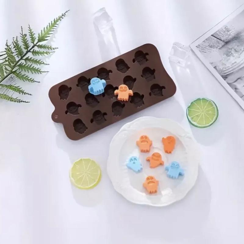 Ghost Silicone Chocolate Mould| Halloween Fondant Mould | Wax Melt Ice Cube | Milky Panda 2