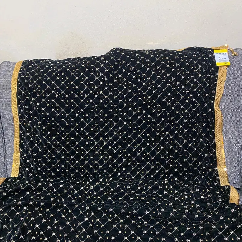 Velvet Embroidered Shawls for Women - Fashionable and Soft 3