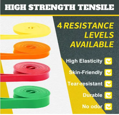 Exercise Bands Resistance Bands for Working Out,Pull Up Bands Set,at Home Workout Equipment,Workout Bands for Men and Women,Stretch Bands 3
