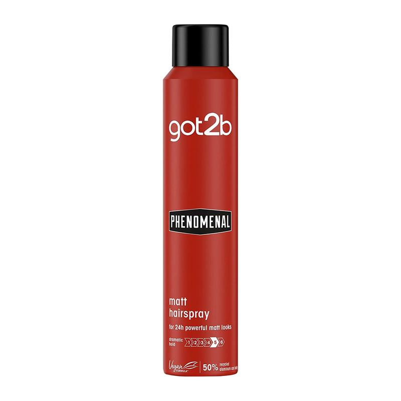 got2b PhenoMENal Finishing Hairspray, Strong Hold for Fuller Hair, Natural Finish, Vegan, Silicone Free 200 ml, 3 Pack 6