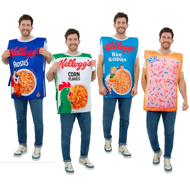Kelloggs Cereal Box Novelty Food Fun Fancy Dress Costume Mens Ladies Funny Outfit 0