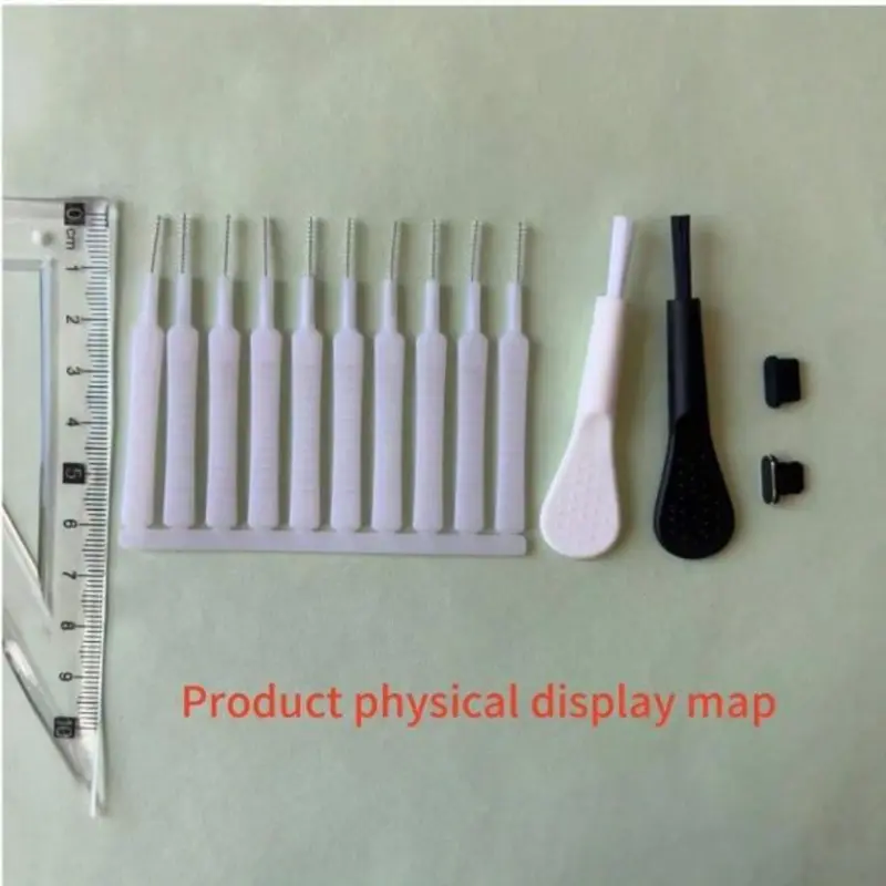 "12pcs Mini Cleaning Kit for Phone Ports, Keyboards & Hard-to-Reach Spots | Perfect for Home & Kitchen!" 4