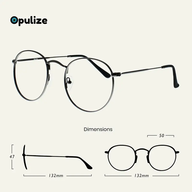 Opulize SOL Blue Light Unisex Glasses 1
