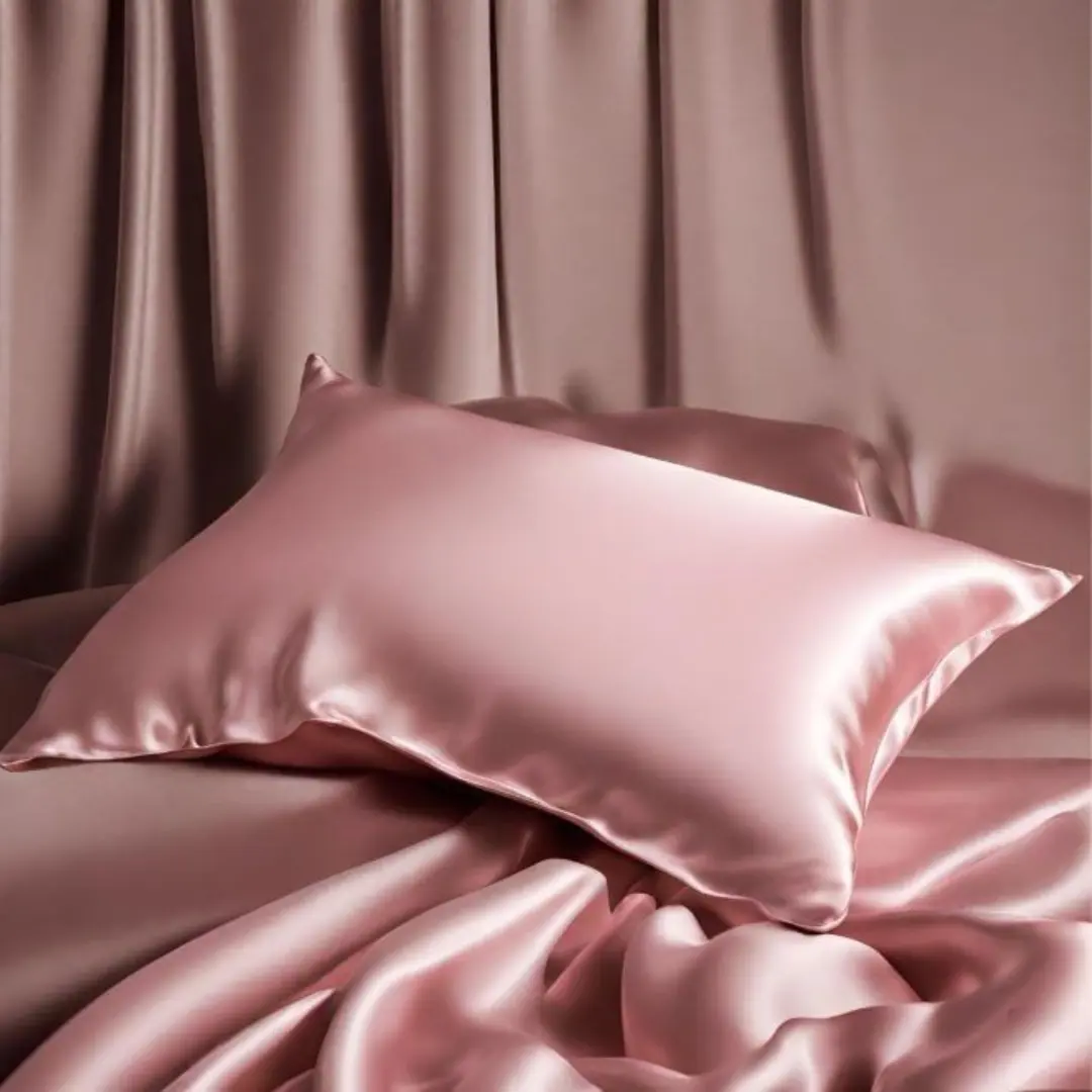 Soft Satin Pillowcase 2PcsSmooth Breathable Pillow Cover With Envelope Closure Bedroom Accessories Bedroom Decor For Home