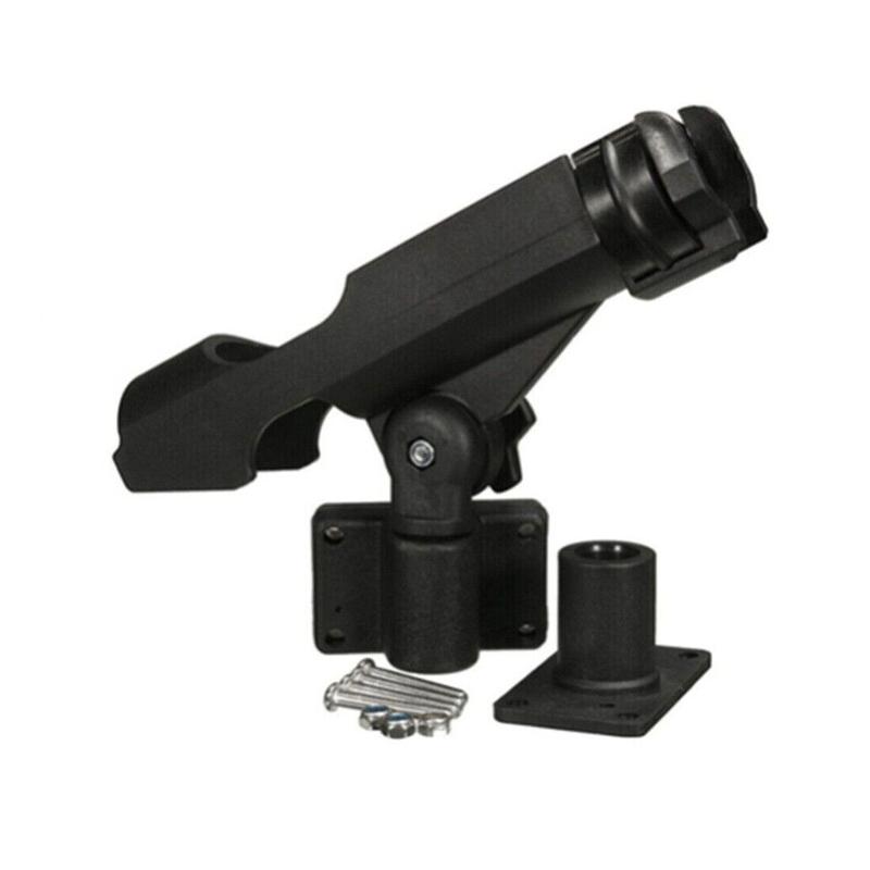 2pcs Adjustable Fishing Rod Pole Mount Stand Bracket Holder For Kayak Canoe Boat 5