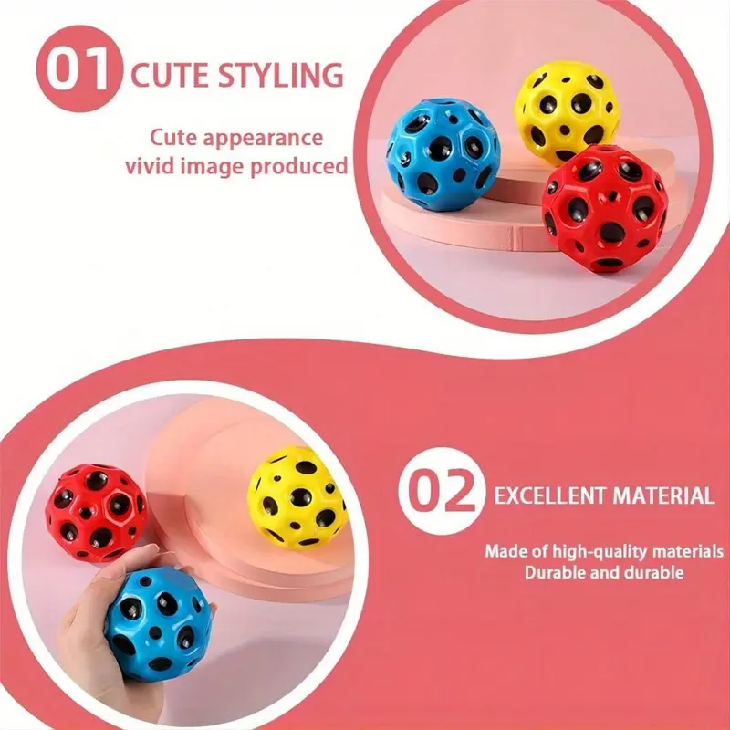 6pcs, Bouncing Ball, Lightweight Foam Ball, Portable Sport Training Ball, Birthday Gift 3
