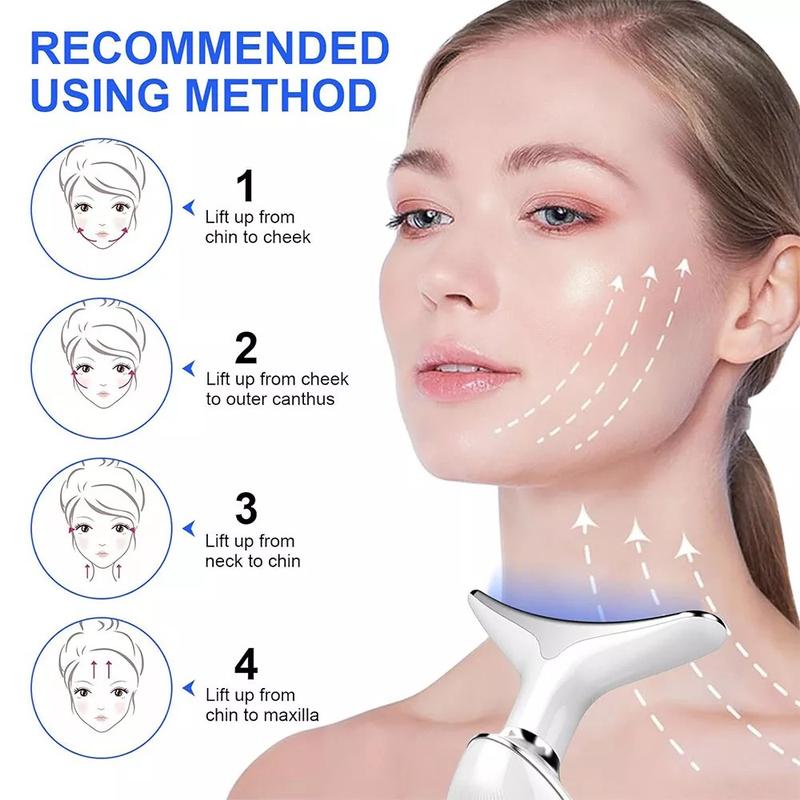 7 in 1 Red Light Therapy Anti Aging Face Neck Massager Electric Face Lift Device for Facial Comfort skincare machine beauty 2