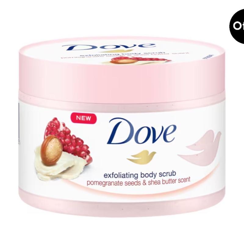 Dove Body Scrub Pomegranate Seeds & Shea Butter 225ml - Skin Repair Body Care Moisturizing Smooth 1