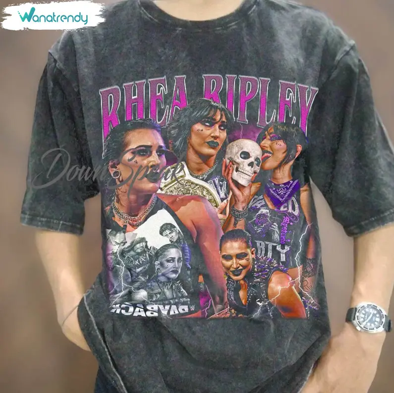 Must Have Rhea Ripley Shirt, Vintage Wash Rhea Ripley Shirt. 1