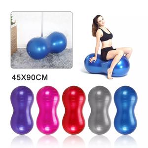 Durable Anti-Burst Gym Roller Peanut Shape Ball for Fitness Exercise in Random Color