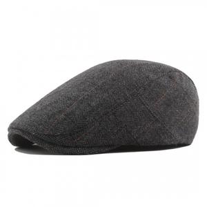 MEN'S NEWSBOY BAKER BOY HERRINGBONE FLAT CAP HAT