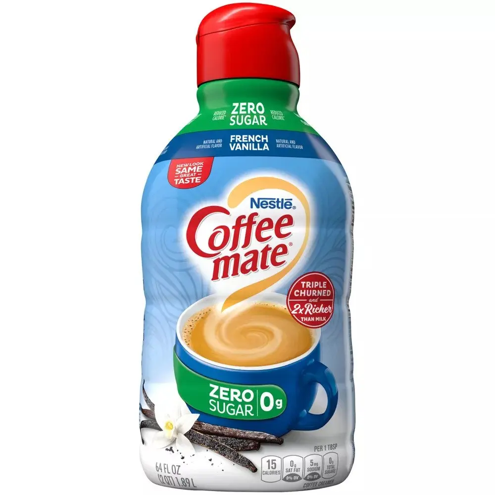 Coffee Mate French Vanilla Sugar Free Creamer 64oz (1.89L)
