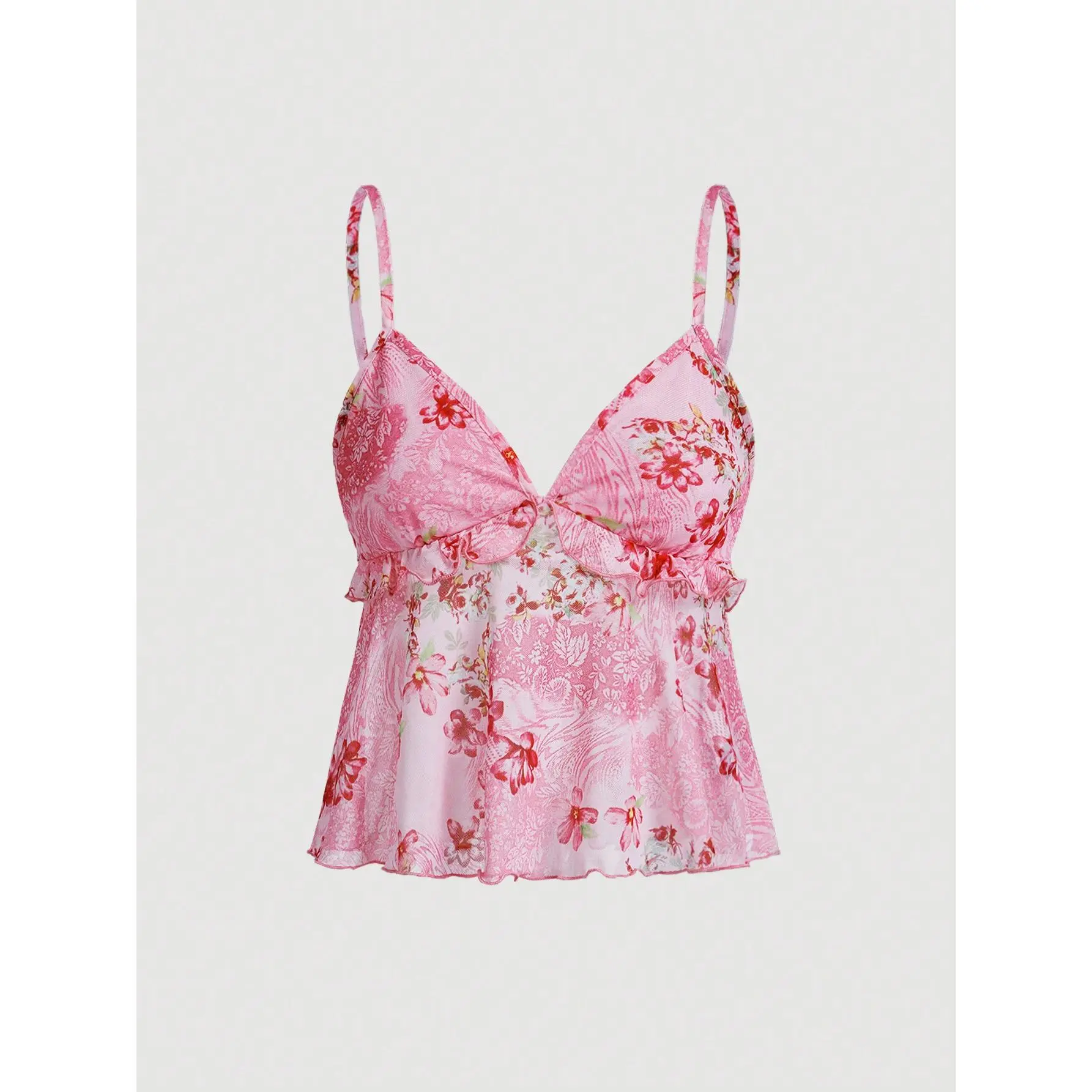 Women Floral Print Camisole, Casual Everyday Wear