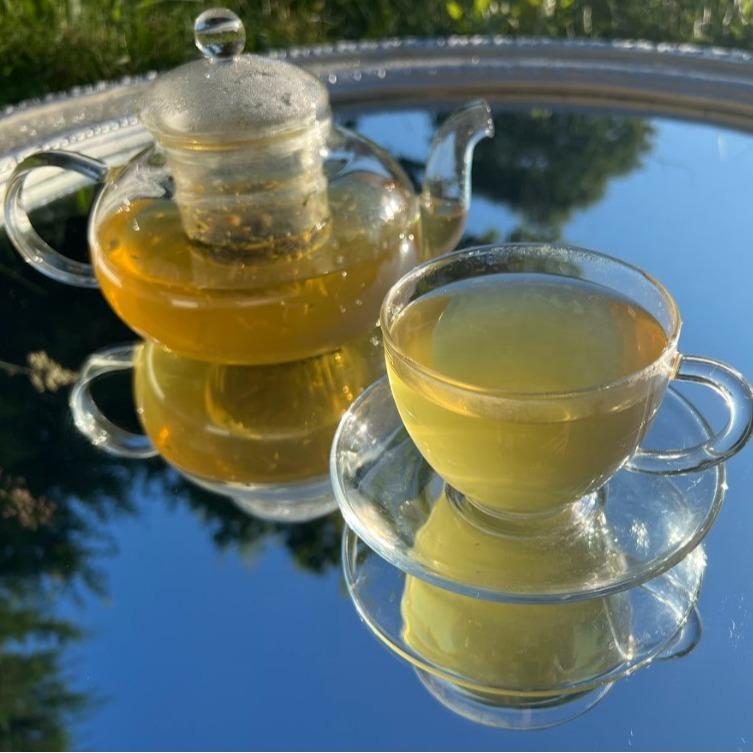 FLAT TUM-T Herbal Beverage, Cinnamon & Sweet Rose Petals, Natural, Marshmallow Root & Leaf body tea tummy 3