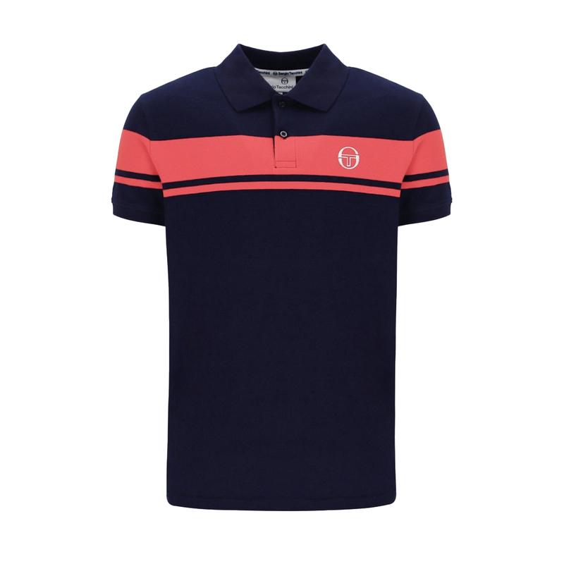 Sergio Tacchini Young Line Polo Shirt Maritime Blue/Dubarry 0