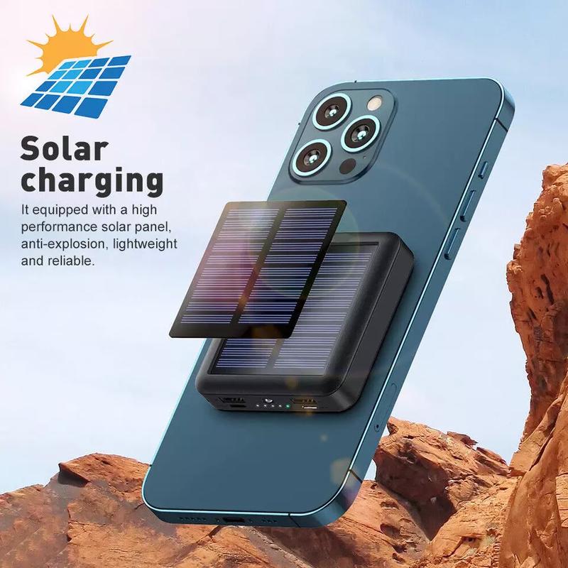 Portable 9000000mah Solar Power Bank USB Pack Battery Charger For Mobile Phone Smartphone 7