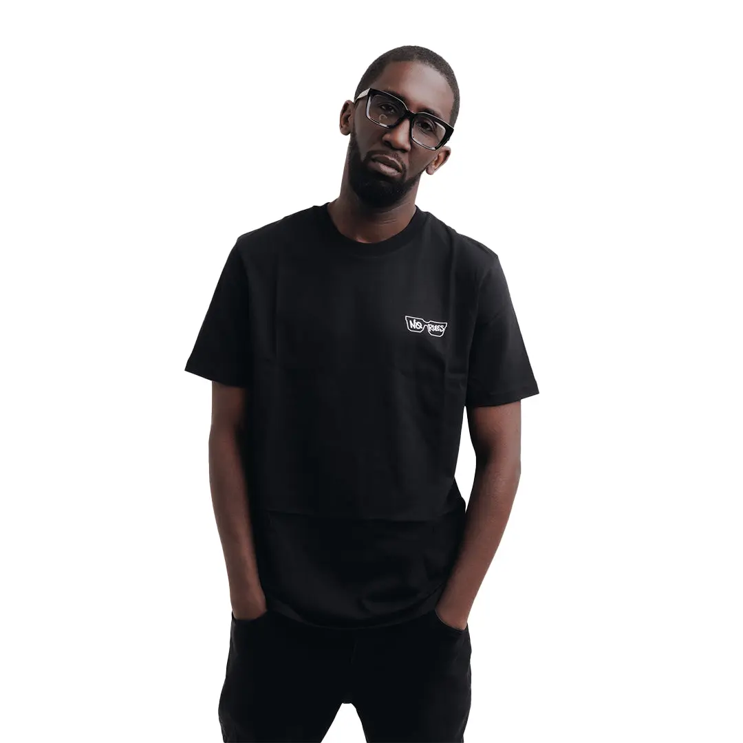 No Rules Glasses Logo T-Shirt - Black
