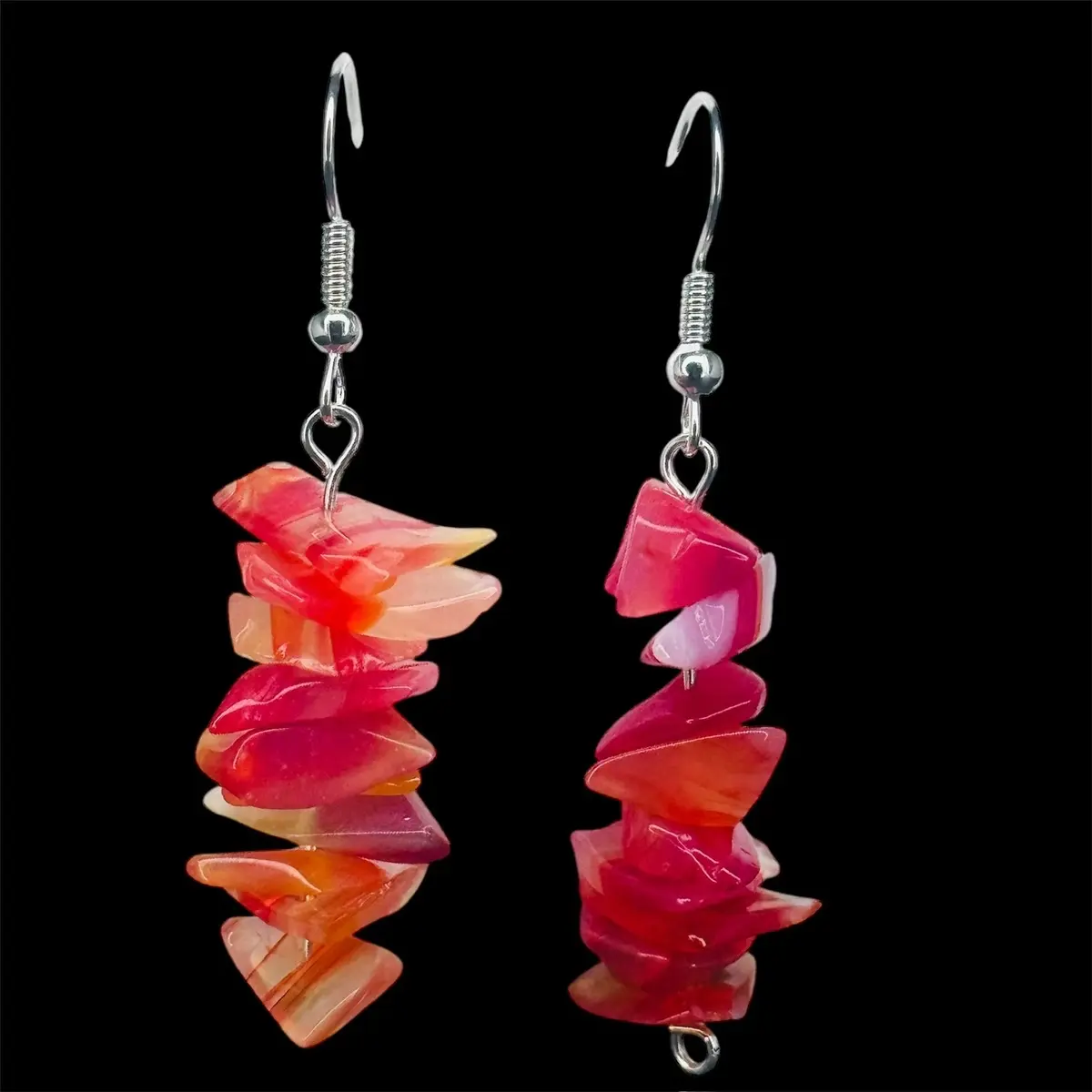 Fire Opal Chip Earrings for Women - Perfect for Any Occasion