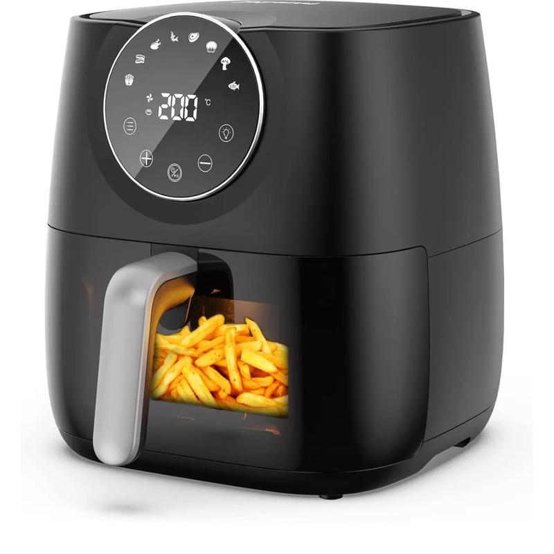 Joyami Air Fryer 5.7L Large Capacity Nonstick 8 Preset Smart Cooking Programs 0